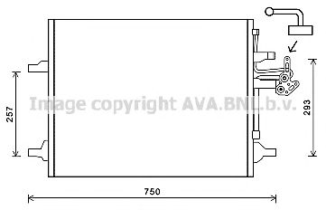 AVA QUALITY COOLING vo5166d -  Конденсатор, кондиционер